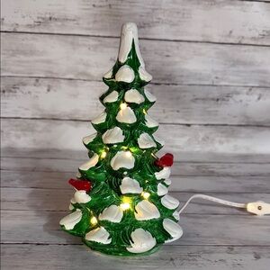 Department 56 Snow Village Large 9.5 inch Single Tree Christmas Village AS IS